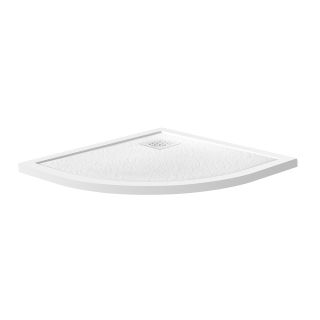 Душевой поддон BelBagno UNO TRAY-MR-UNO-R-90-550-35-W-BO из искусственного мрамора в комплекте с сифоном
